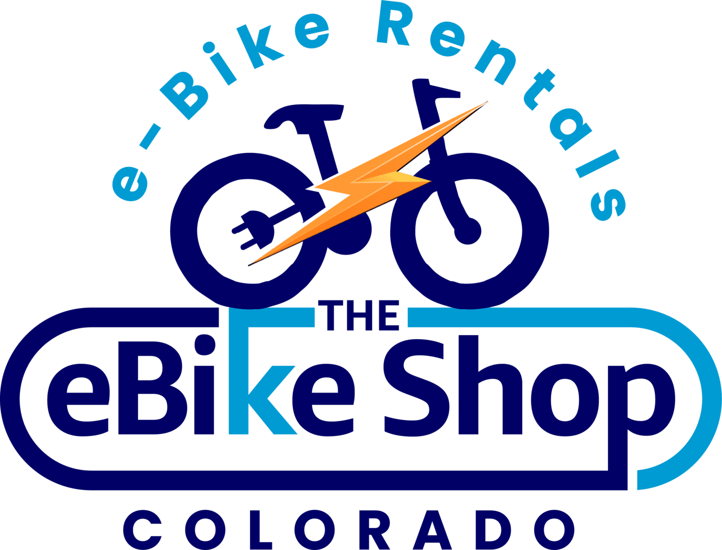 The eBike Shop Colorado logo design.