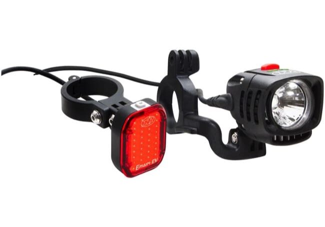 Bicycle light and tail light set.